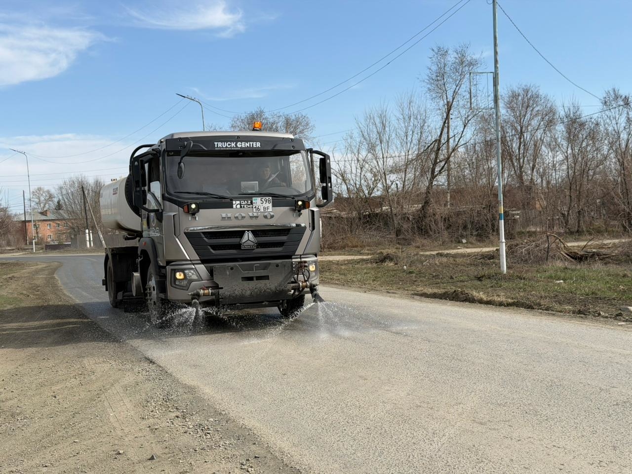 Самар ауданында көшелерді жуу науқаны басталды